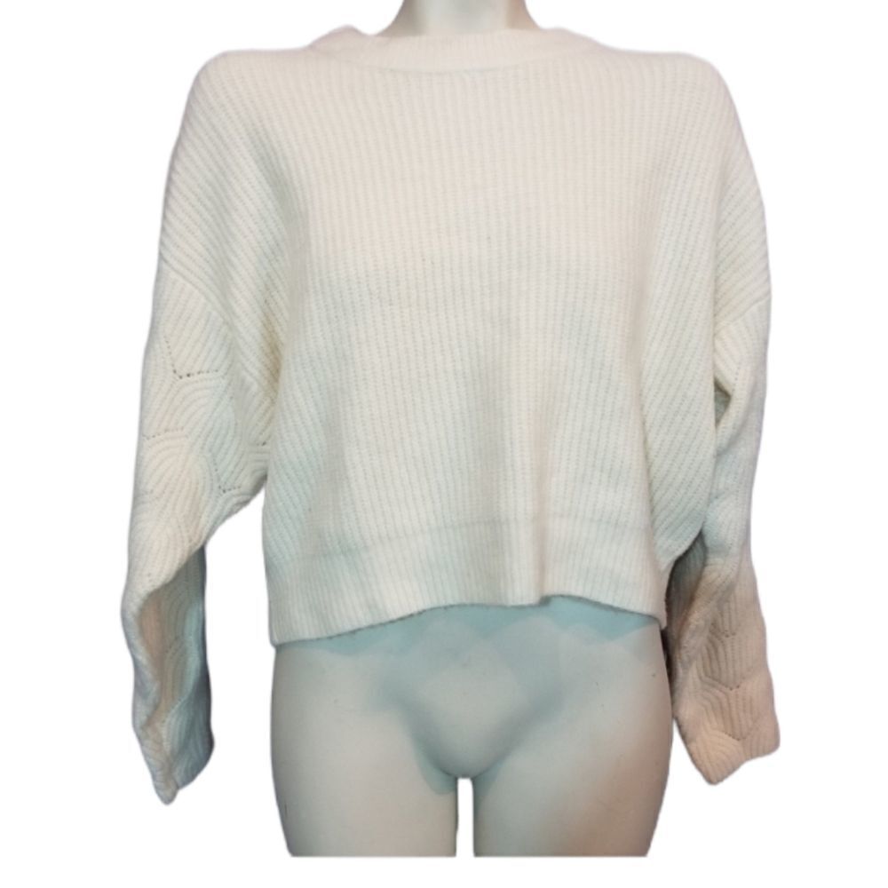 Elodie Cream Knit Sweater Size Medium‎